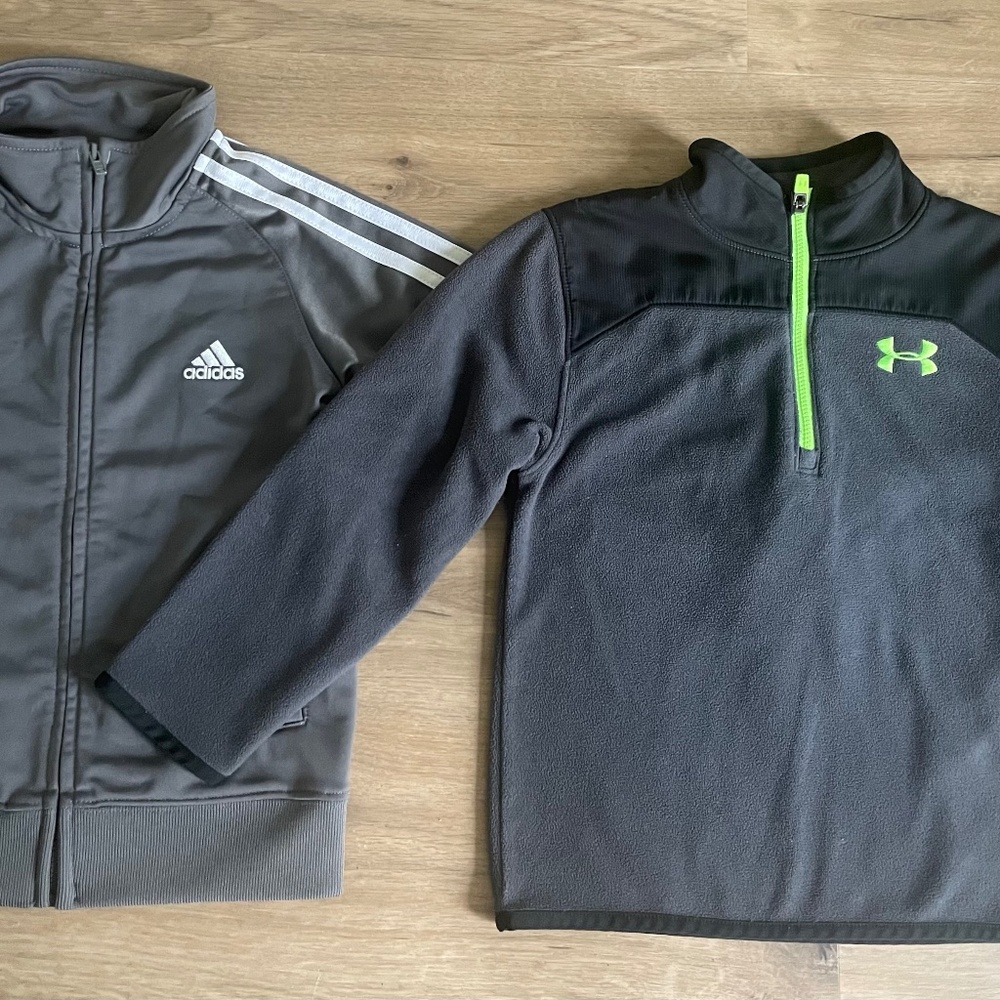 Bundle of boys athletic jackets size 4